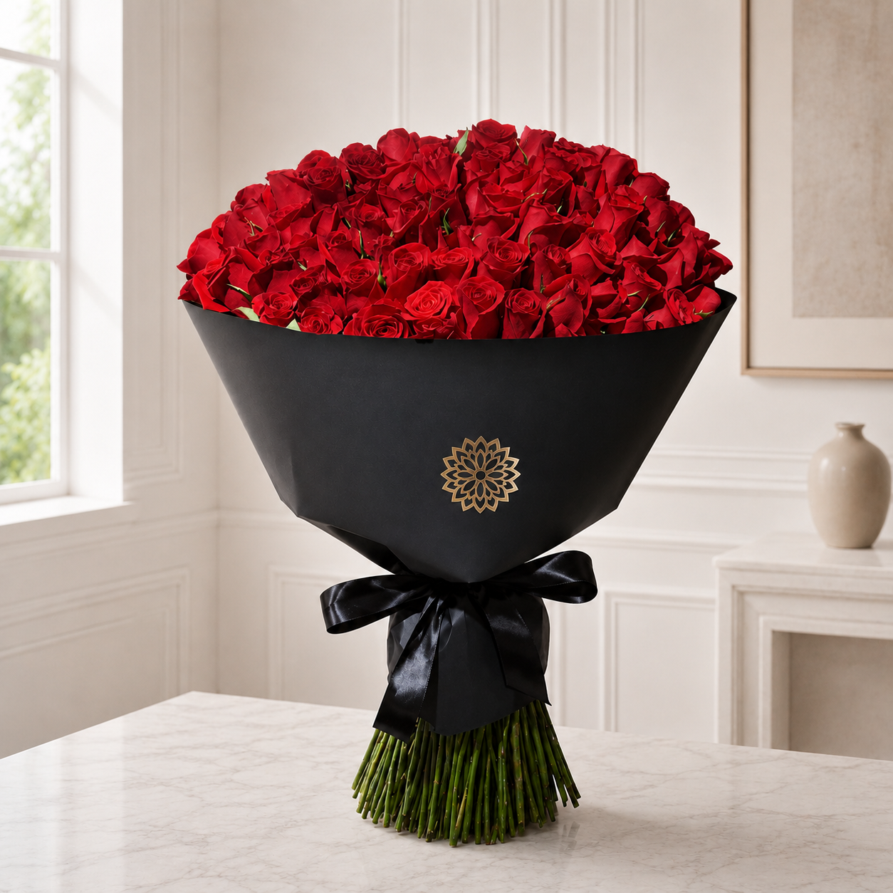 RAMO de 200 rosas rojas