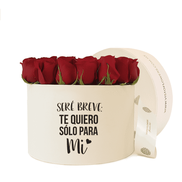 Caja de Rosas Rojas - Seré Breve: Te quiero sólo para mi
