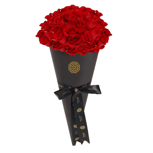 ramo-100-rosas-rojas-negro