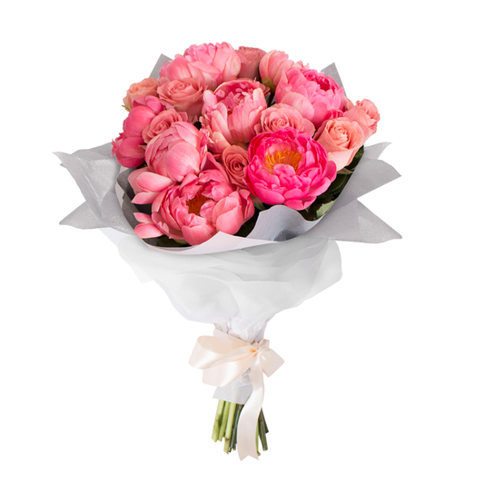 Ramo de Peonías y Rosas