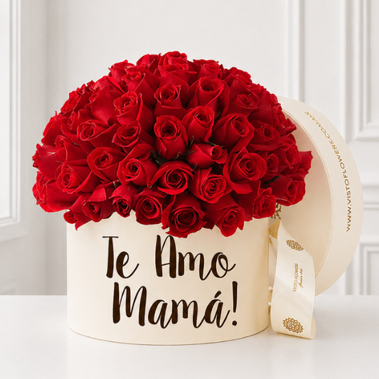 Hongo de  Rosas Rojas  -  Te Amo Mamá