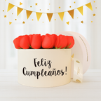 Caja de Rosas Naranja  - Feliz Cumpleaños!