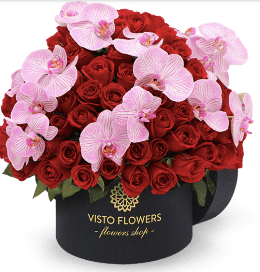 Hongo 200 rosas Orquideas