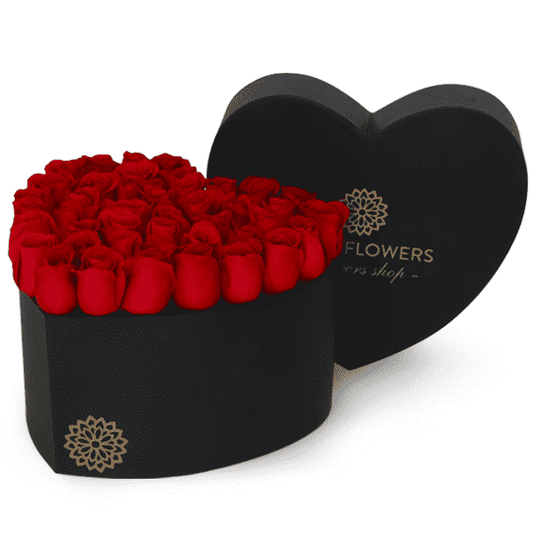 Corazón de Rosas Rojas