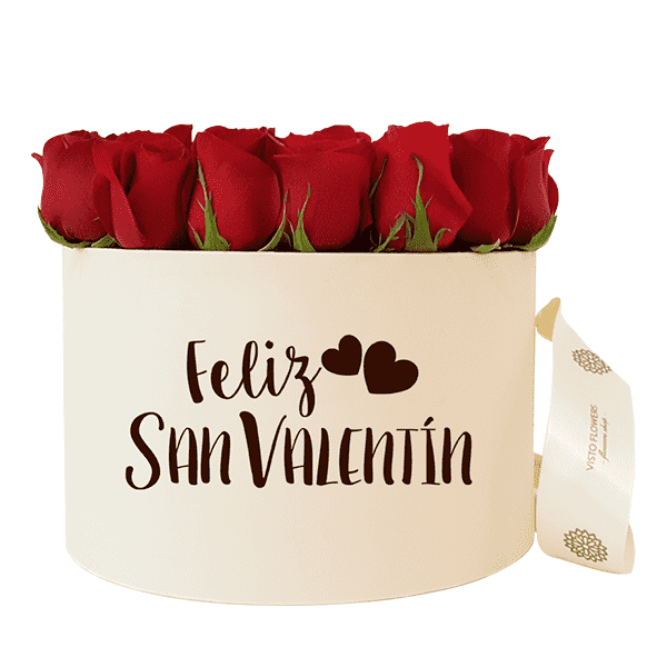 Caja de Rosas Rojas - Feliz San Valentín