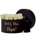 Caja de Rosas Blancas - Feliz Día Papá!