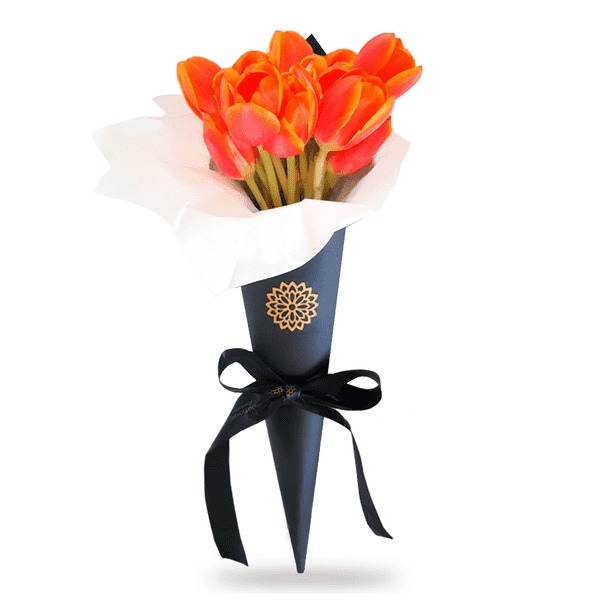 ramo-negro-tulipanes-naranjas-envia-flores